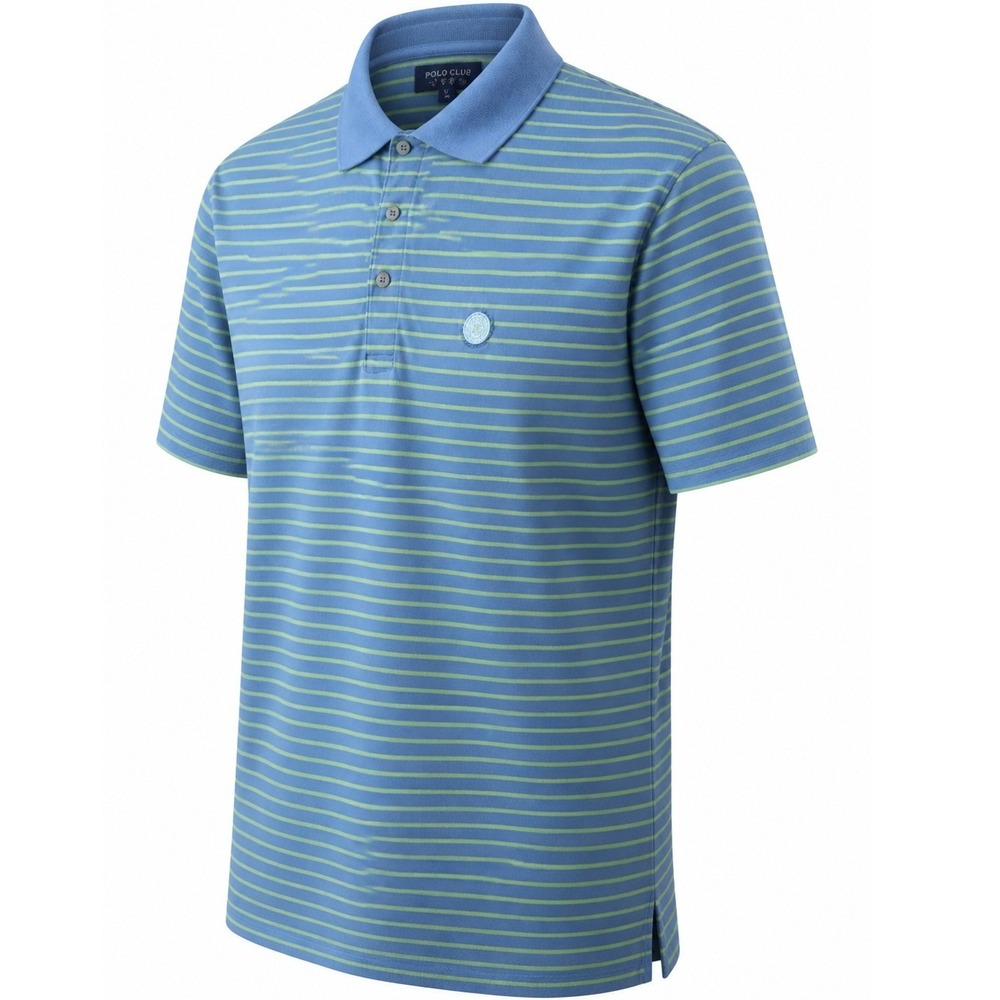 Polo Golf Ralph Lauren Shirt Mens XL Pima Cotton Blue Green Striped Classic Fit